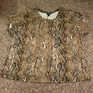 Torrid snake print shirt